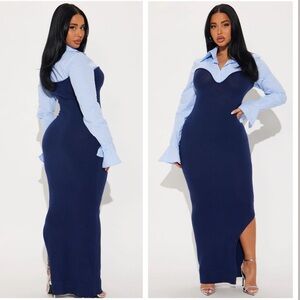 Fashion Nova Maya Stripe Sweater Dress
